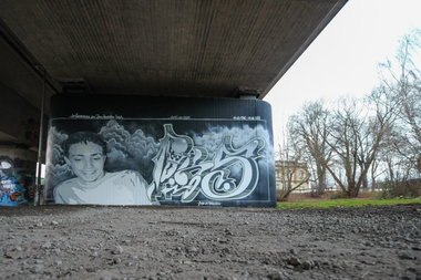Graffiti Wall - Photo by farbschrift - foks, rip, hannover (2014)