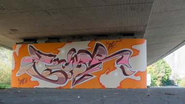 Graffiti Wall - Photo by farbschrift - zubr, pater, pre (2014)