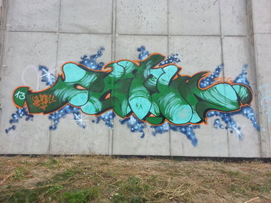 Graffiti Wall in Miedzyrzec Podlaski - Photo by fatum - fatum, zeg (2013)