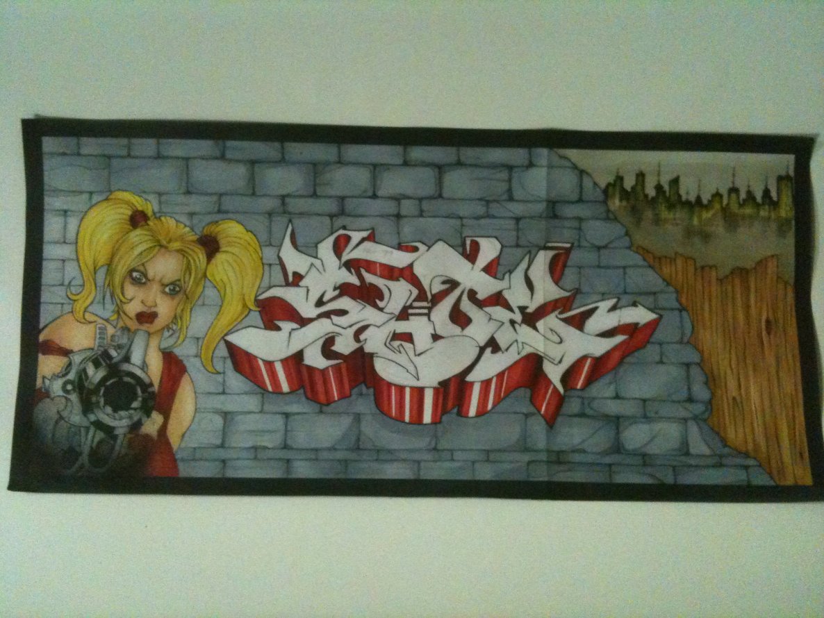 Graffiti Sketch - Photo by fester - Shoe, Exchange, Copic (2013)