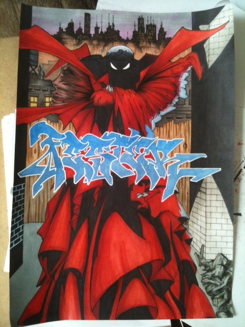 Graffiti Sketch - Photo by fester - fester, spawn, copic (2012)