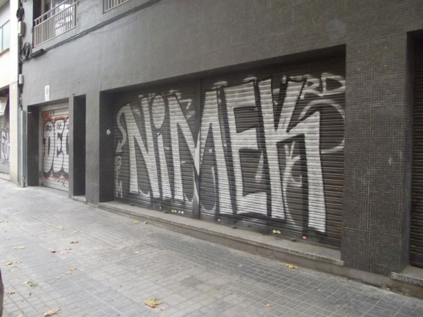 Graffiti Bombing in Barcelona - Photo by ffm_gangbang - nimek