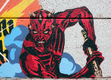 Graffiti Street Art in blagoveshensk - Photo by fi