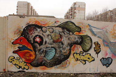 Graffiti Wall in Donetsk - Photo by fisher - ????????