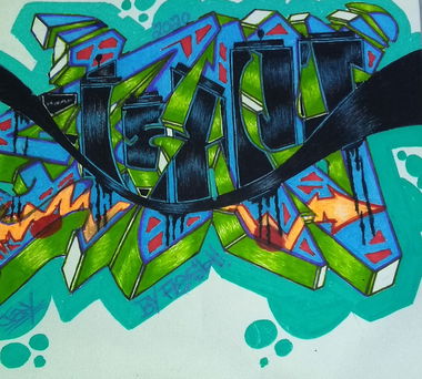 Graffiti Sketch - Photo by flasher - Flaher (2020)