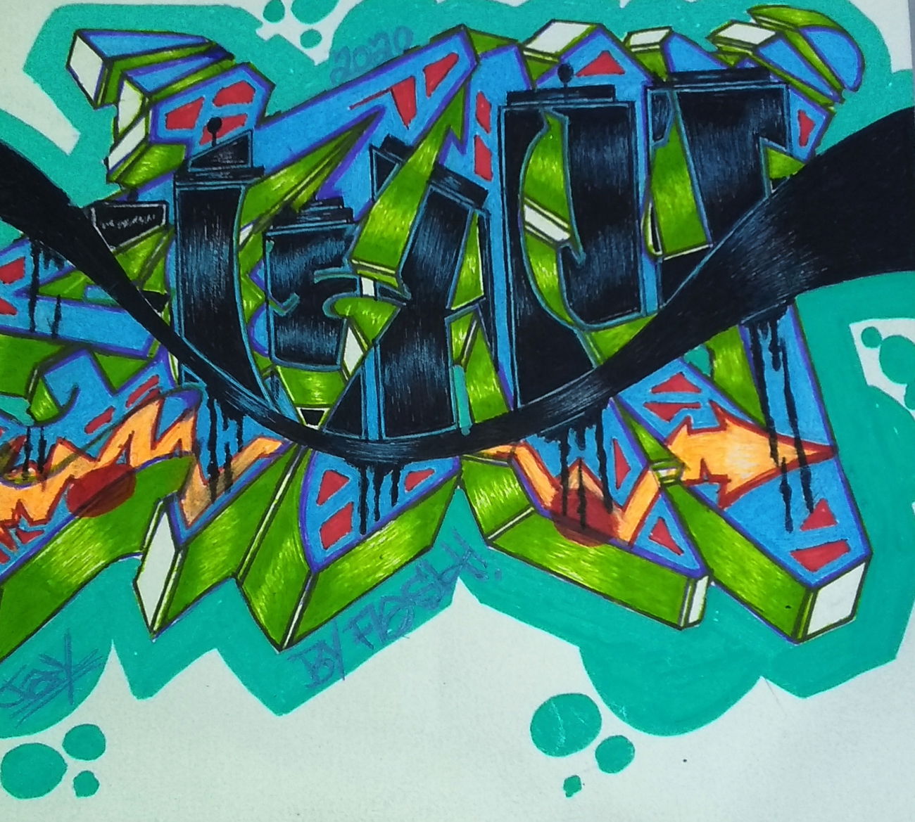 Graffiti Sketch - Photo by flasher - Flaher (2020)