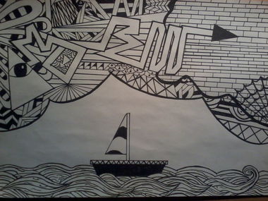 Graffiti Sketch in Tula - Photo by flom