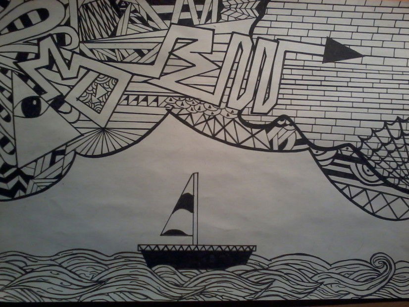 Graffiti Sketch in Tula - Photo by flom