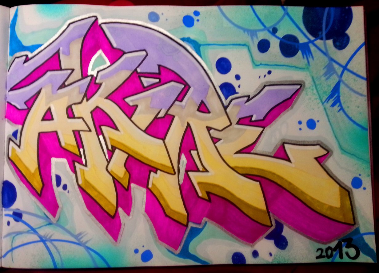 Graffiti Sketch in Russia - Photo by flor76 - Akire (2013)