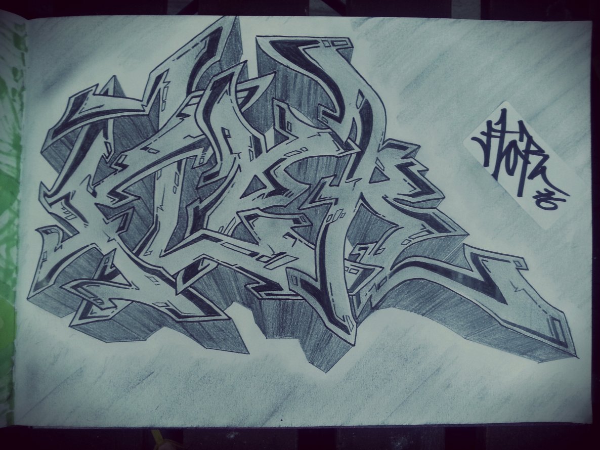 Graffiti Sketch - Photo by flor76 - flor76 (2014)