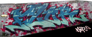 Graffiti Wall in Bangkok - Photo by flor76 - flor76, bangkok, e12 (2015)