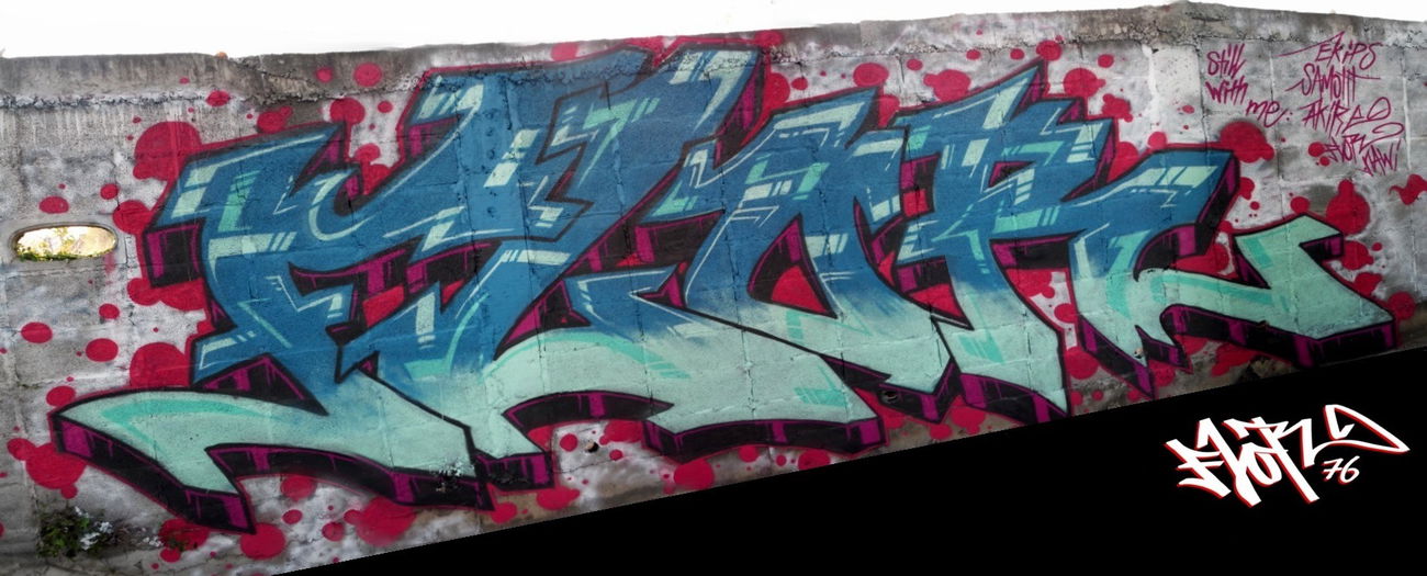 Graffiti Wall in Bangkok - Photo by flor76 - flor76, bangkok, e12 (2015)