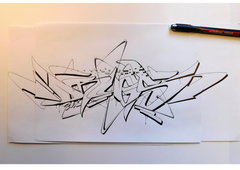 Graffiti Sketch in Essen ruhr - Photo by flowtech1 - göreone, essencity, sml (2016)