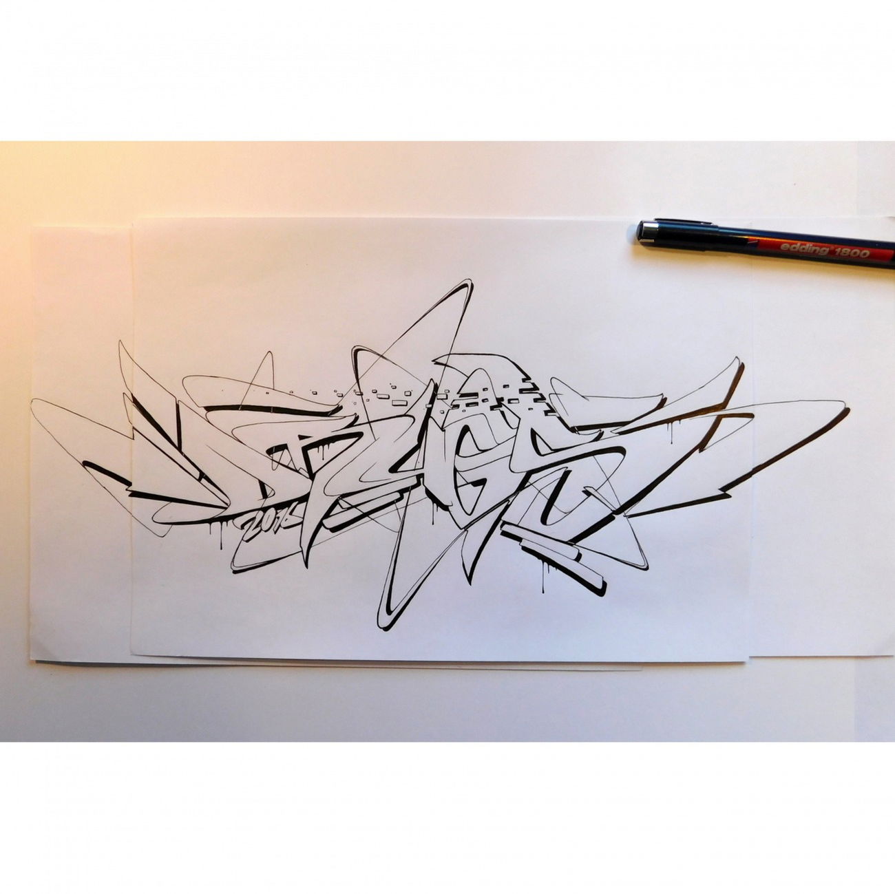 Graffiti Sketch in Essen ruhr - Photo by flowtech1 - göreone, essencity, sml (2016)