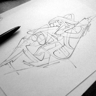 Graffiti Sketch in Essen ruhr - Photo by flowtech1 - göreone, essencity, sml (2016)