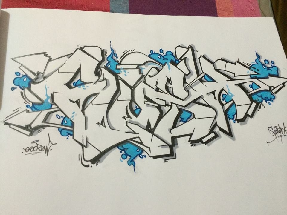 Graffiti Sketch - Photo by flush35 - flush, eacrew, izmir (2014)