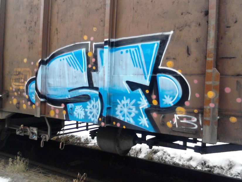 Graffiti Train - Photo by fotograff - sf