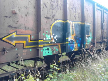 Graffiti Train - Photo by fotograff - sf