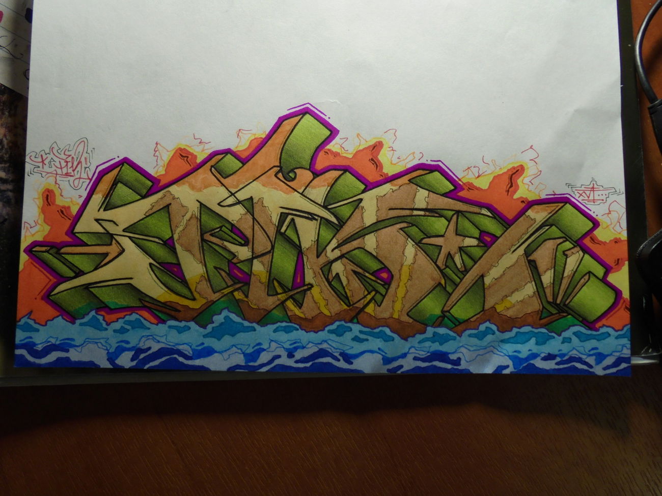 Graffiti Sketch - Photo by fourtyseven - pik, water, 2016 (2016)