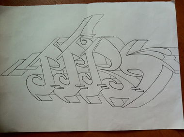 Graffiti Sketch - Photo by fourtyseven - pik, zwk, sketch (2016)