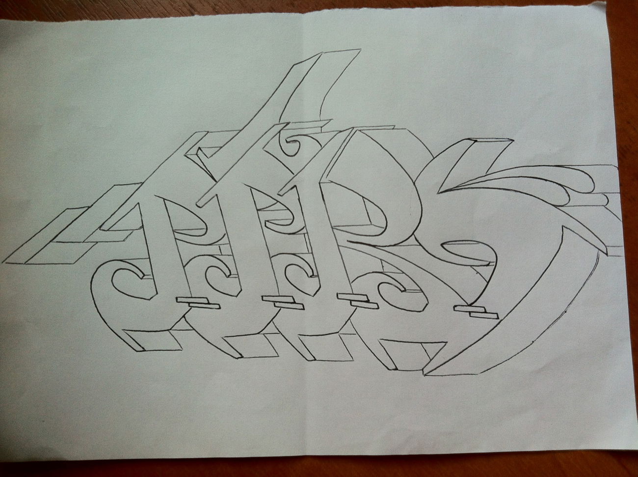 Graffiti Sketch - Photo by fourtyseven - pik, zwk, sketch (2016)