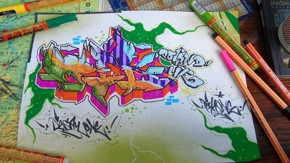 Graffiti Sketch - Photo by fourtyseven - pik, desaw, poland (2015)