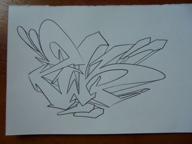 Graffiti Sketch - Photo by fourtyseven - zwk, sketch (2016)