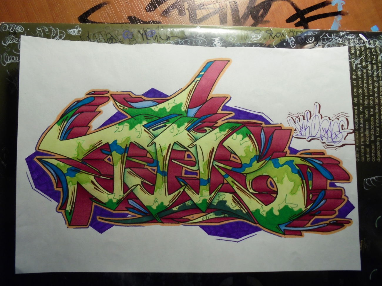 Graffiti Sketch - Photo by fourtyseven - pik, zwk, green (2016)