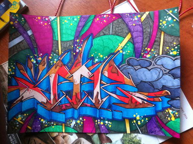 Graffiti Sketch - Photo by fourtyseven - pik, zwk, clouds (2016)
