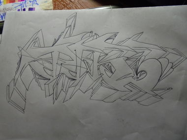 Graffiti Sketch - Photo by fourtyseven - pik, rtrn, again (2015)
