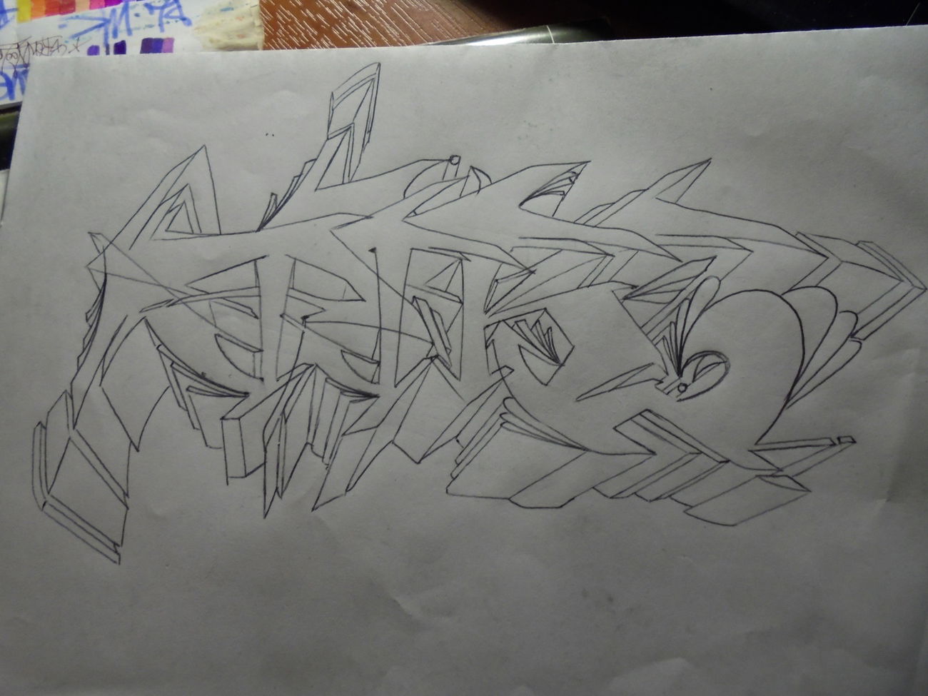 Graffiti Sketch - Photo by fourtyseven - pik, rtrn, again (2015)