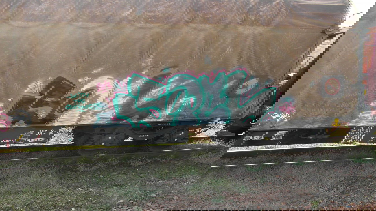 Graffiti Train - Photo by fr8pics - sopel, fr8, freight