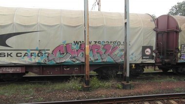 Graffiti Train - Photo by fr8pics - clark, fr8, freight