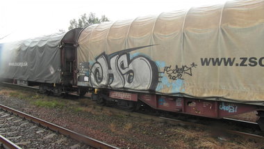 Graffiti Train - Photo by fr8pics - hs, fr8, poland