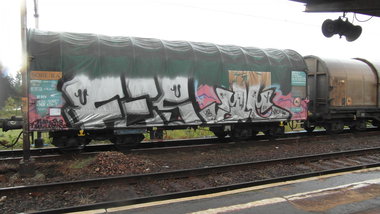 Graffiti Train - Photo by fr8pics - fes, ac, fr8