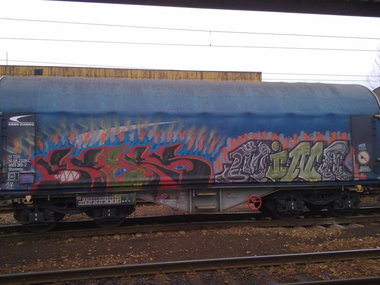 Graffiti Train - Photo by fr8pics - sfers, mina, fr8