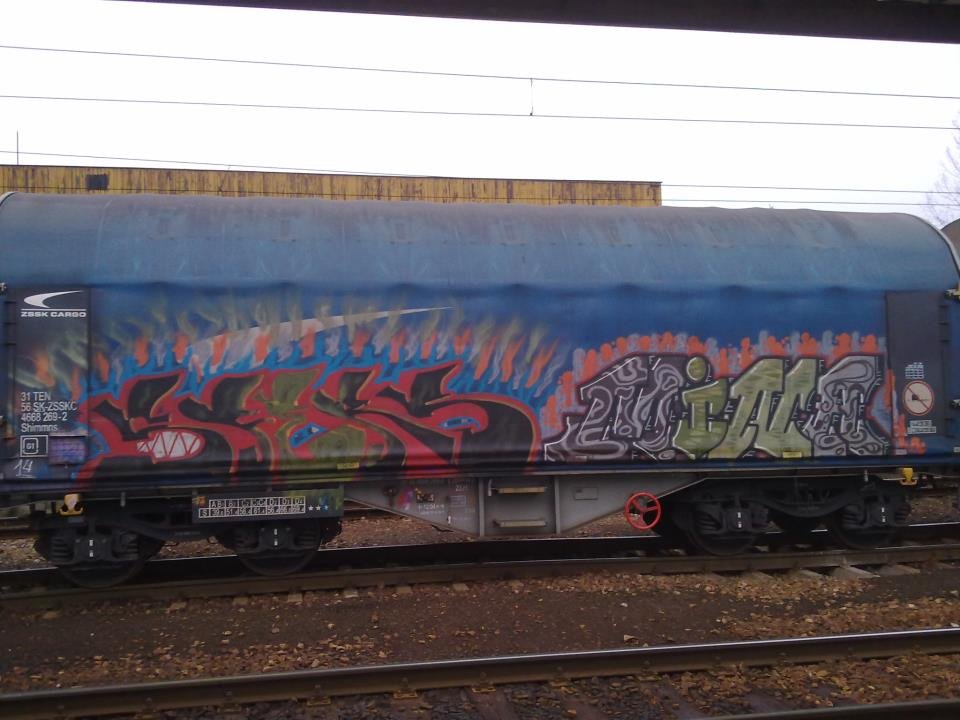 Graffiti Train - Photo by fr8pics - sfers, mina, fr8