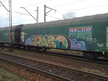 Graffiti Train - Photo by fr8pics - iraso, poland, fr8