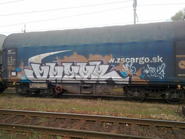 Graffiti Train - Photo by fr8pics - dazer, fr8, freight
