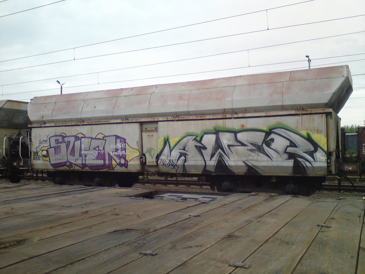 Graffiti Train - Photo by fr8pics - super, awer, fr8