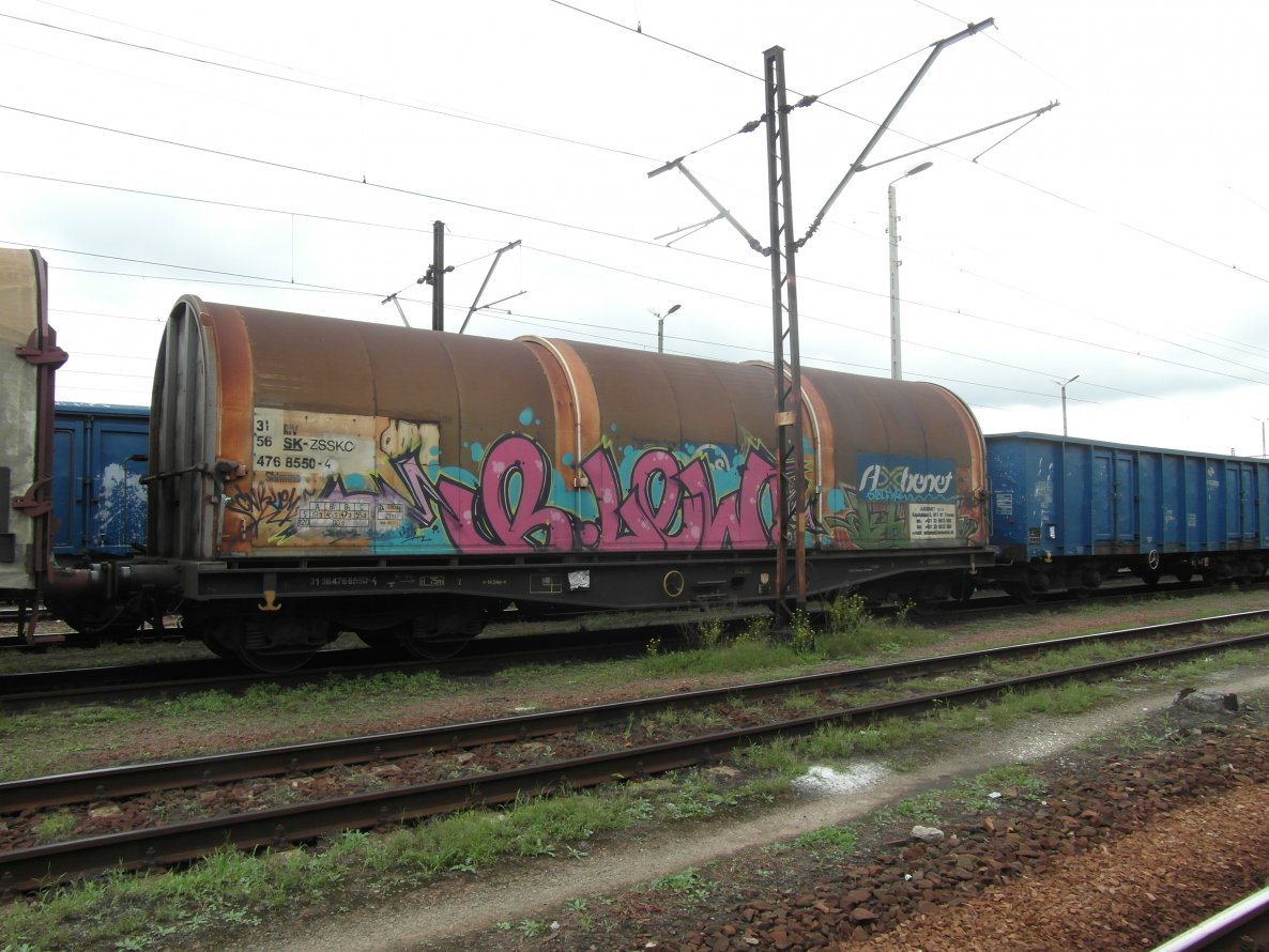 Graffiti Train - Photo by fr8pics - blew, fr8, freight