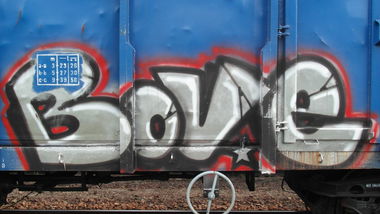 Graffiti Train - Photo by fr8pics - bove, fr8, freight