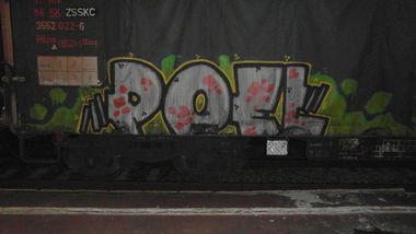 Graffiti Train - Photo by fr8pics - poel, fr8, freight