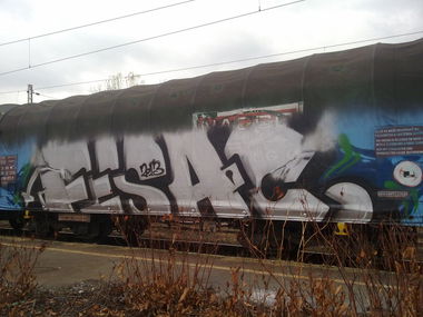 Graffiti Train - Photo by fr8pics - fes, ac, fr8