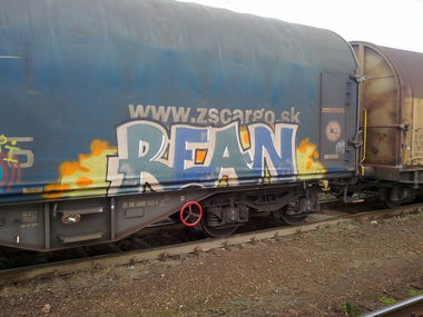 Graffiti Train - Photo by fr8pics - rean, fr8, poland
