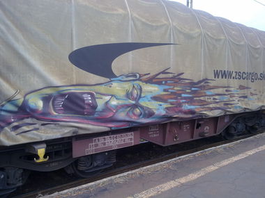Graffiti Train - Photo by fr8pics - fr8