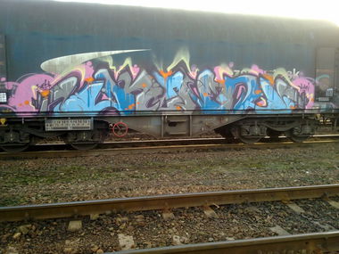 Graffiti Train - Photo by fr8pics