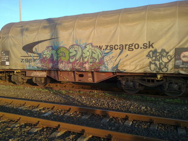 Graffiti Train - Photo by fr8pics - daze