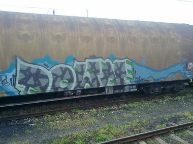 Graffiti Train - Photo by fr8pics - down