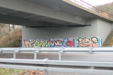 Graffiti Bombing - Photo by fragil - anc, gak, anc